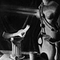 Still Life with Bone on Column Pedestal and Female Mannequin